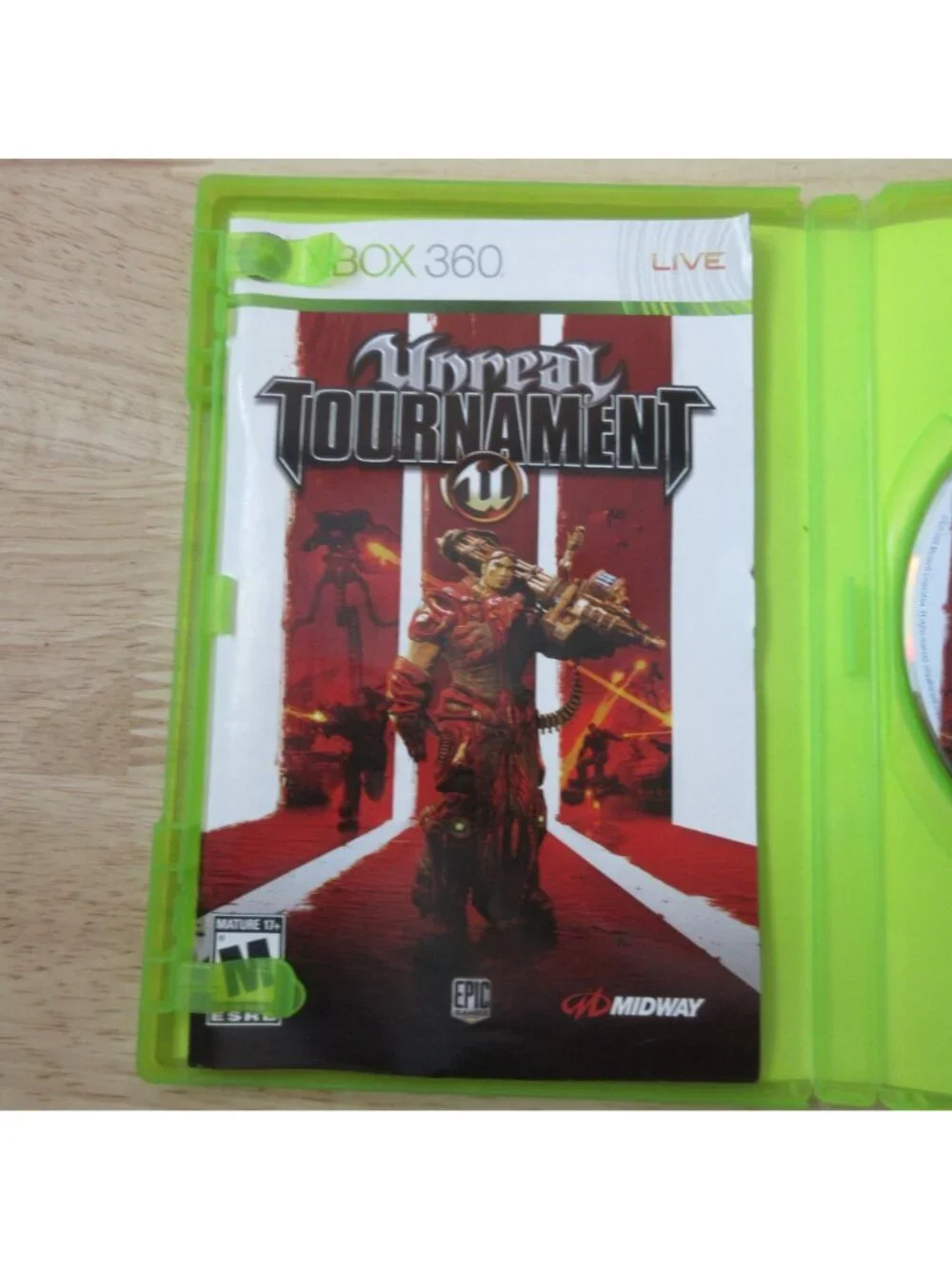 Unreal Tournament III (Microsoft Xbox 360, 2008) with Manual